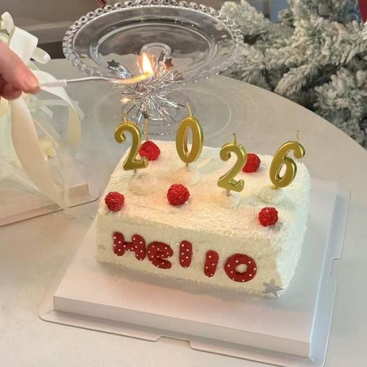 【Hello2026】跨年元旦氛围感方形蛋糕 商品图1