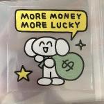 一只脏猴丨越有钱越幸运贴纸 商品图0