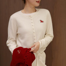 【特价不退换】【预售7天】良木礼小红马山羊绒开衫（3301F）