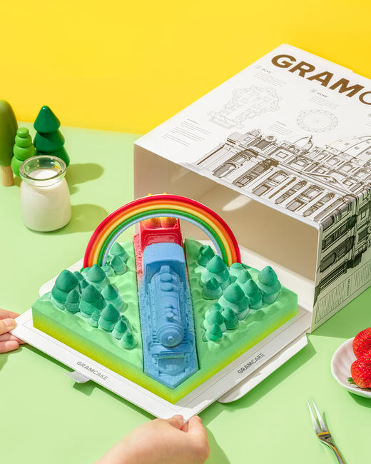 彩虹站台-草莓水牛奶慕斯生日蛋糕（2.8磅） 商品图3