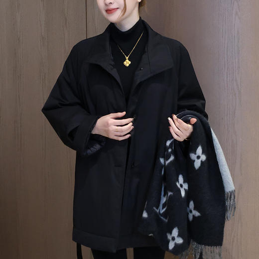 【预售7天】良木礼立领鹅绒服（腰带）（3315） 商品图0