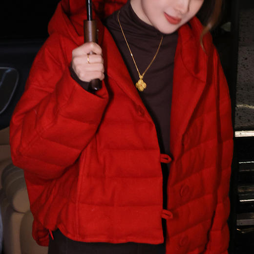 【特价不退换】【预售7天】良木礼连帽鹅绒服（0204改3172） 商品图1