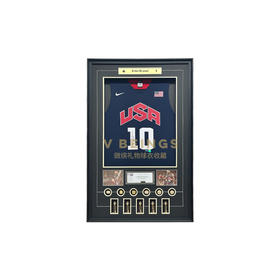 收藏系列 科比 国家队10号蓝色限量版 正面 亲笔签名球衣