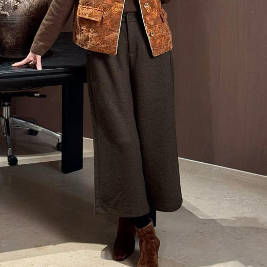 【特价不退换】【预售7天】良木礼八分阔腿裤（小咖咖）（2669） 商品图0