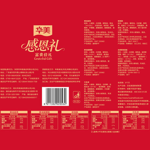 华美感恩礼-富贵佳礼【手提礼盒】-红色B款1098G【臻礼贺岁】 商品图3