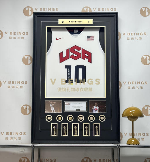 收藏系列 科比 国家队10号白色限量版 正面 亲笔签名球衣 商品图1