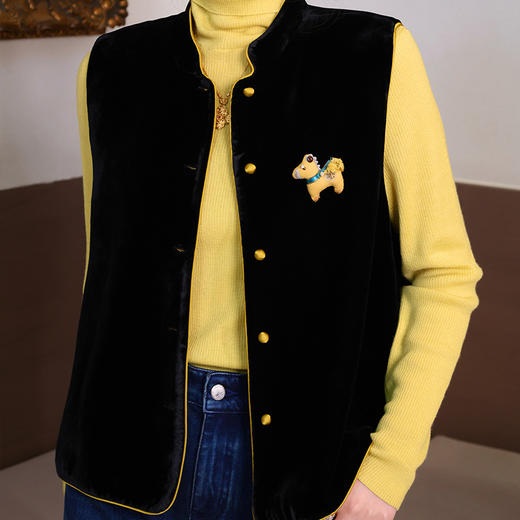 【预售7天】良木礼桑蚕丝马甲（3313） 商品图2