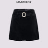 MAXRIENY法式复古丝绒短裙25冬季新款慵懒感穿搭a字修身高腰半裙(货号:MS86SK521) 商品缩略图4