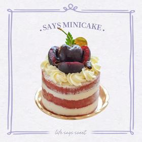 古典樱桃红丝绒手心迷你蛋糕