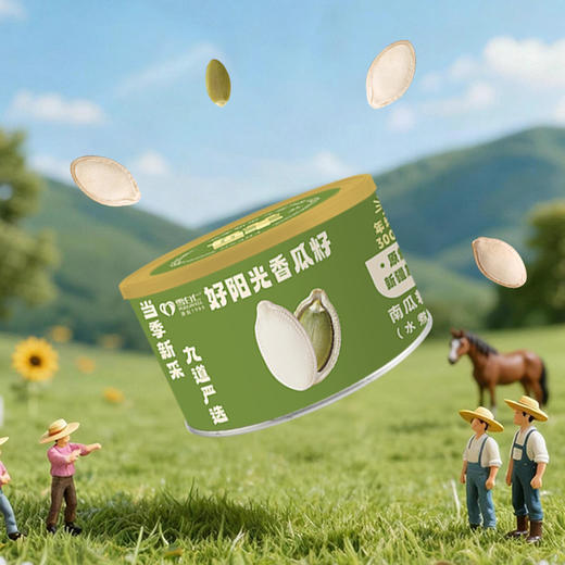 雪白仁圆罐原味南瓜籽380g/罐【臻礼贺岁】 商品图1