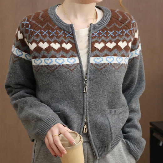 【预售7天】良木礼山羊绒开衫（3438F) 商品图1