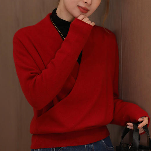 【预售7天】良木礼羊毛交叉上衣（3311F） 商品图4