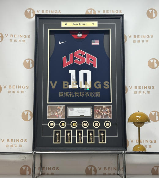 收藏系列 科比 国家队10号蓝色限量版 正面 亲笔签名球衣 商品图1