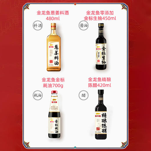 金龙鱼心意调味礼盒4支装【臻礼贺岁】 商品图3
