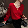 【特价不退换】【预售7天】良木礼V领羊毛上衣（3188) 商品缩略图2