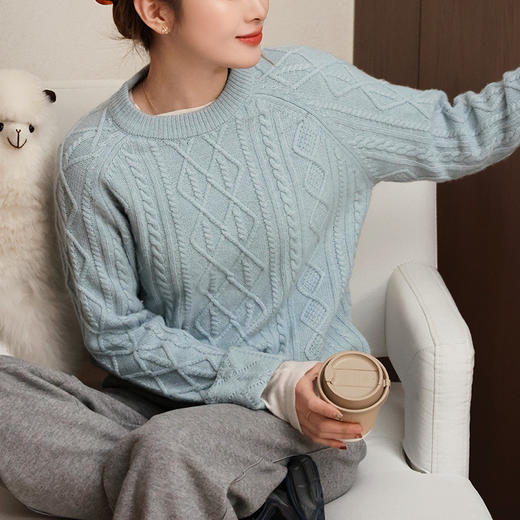 【预售7天】良木礼翻边袖羊毛上衣（3305F） 商品图4