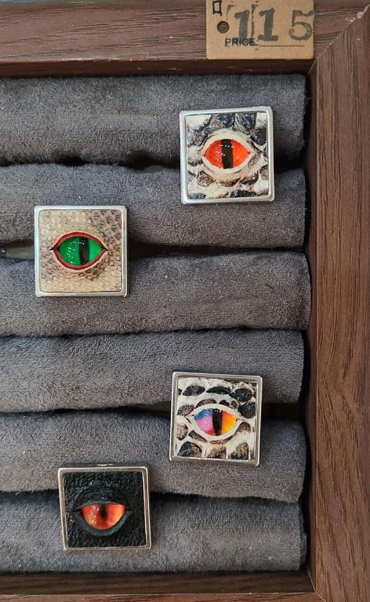 锦江丨半没皮具丨手工眼睛戒指 商品图1