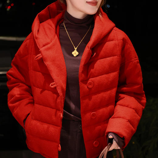 【特价不退换】【预售7天】良木礼连帽鹅绒服（0204改3172） 商品图0