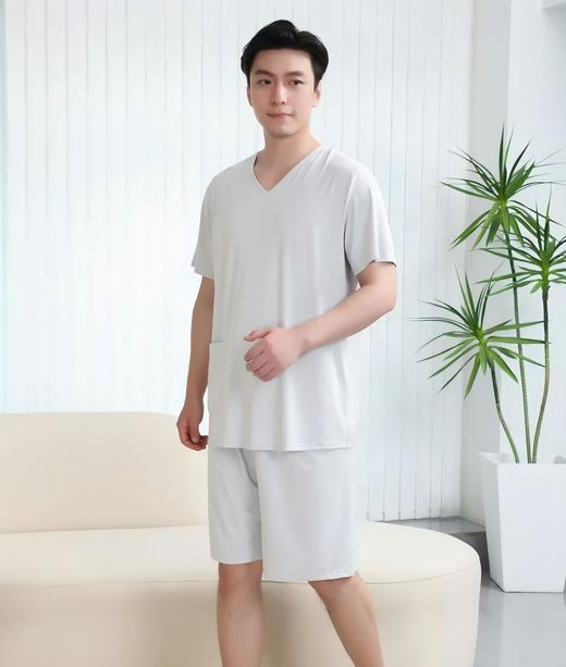 汗蒸服男 曲水浴服冰凉丝有马睡衣沐里按摩沐外男士洗浴家居服兰亭 商品图0