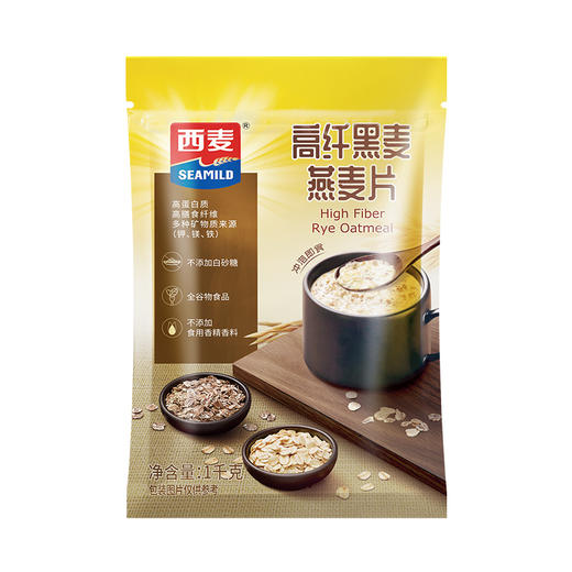 高纤黑麦燕麦片1kg 商品图0