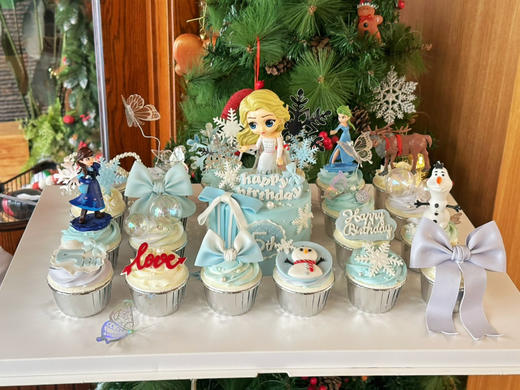 冰雪奇缘蛋糕组合,25人内 商品图1
