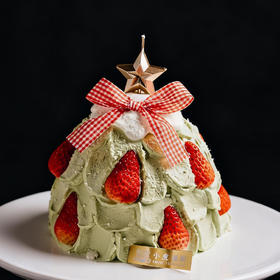 抹茶草莓许愿树蛋糕