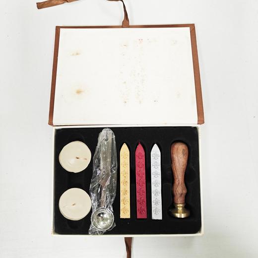 新年男孩女孩生日结婚礼物字母火漆章烤漆封印封口包装封蜡条印章 商品图3