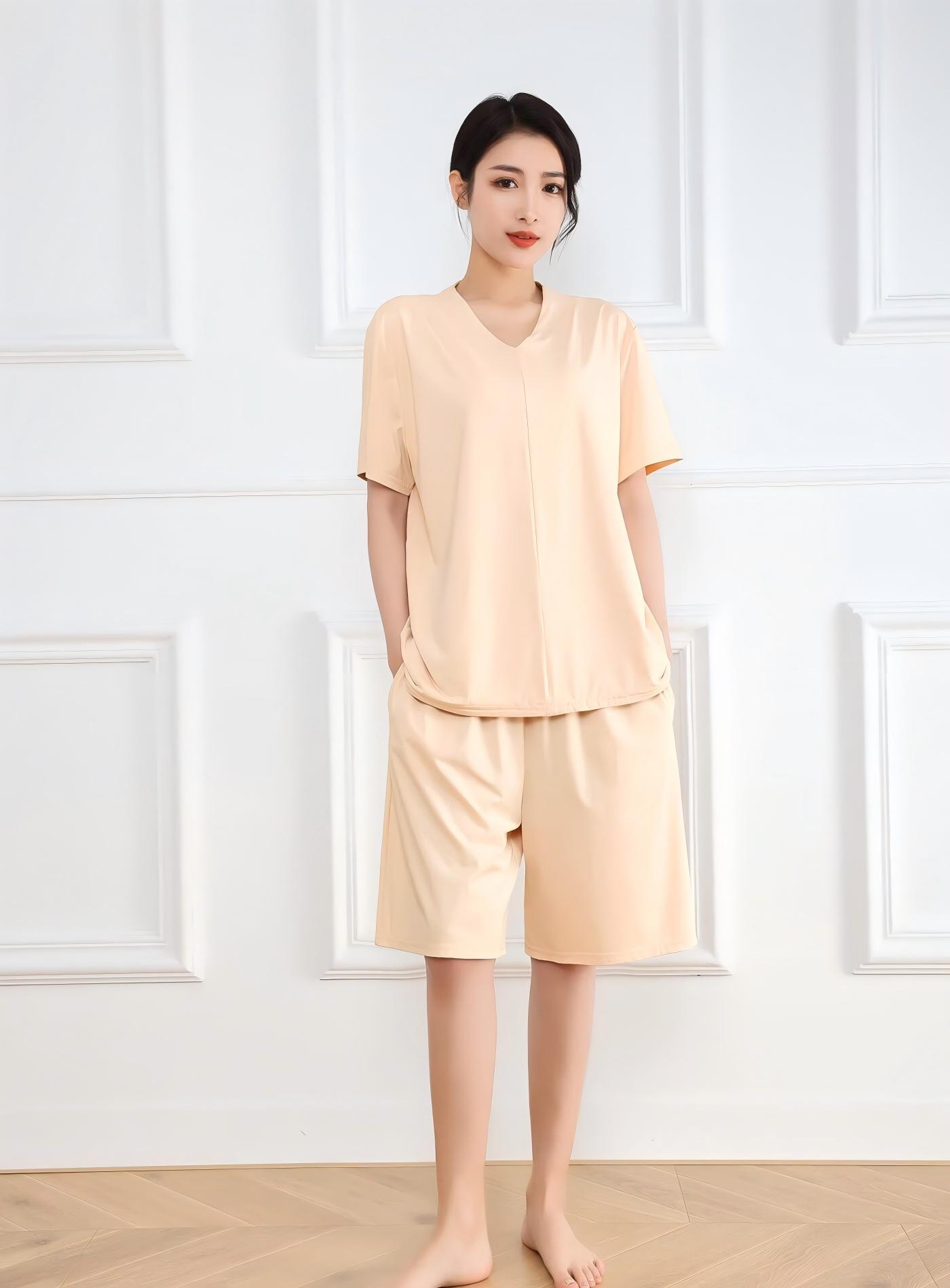 女浴服 曲水浴服冰凉丝有马睡衣沐里按摩沐外男士洗浴家居服兰亭