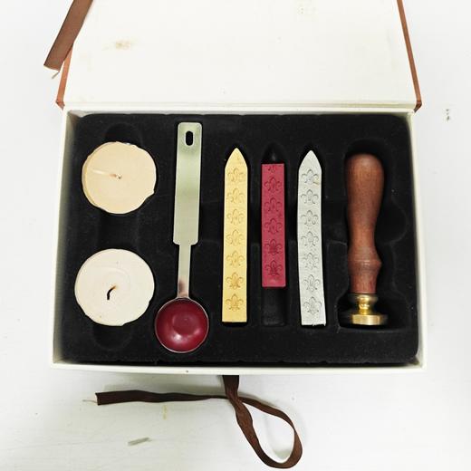 新年男孩女孩生日结婚礼物字母火漆章烤漆封印封口包装封蜡条印章 商品图1