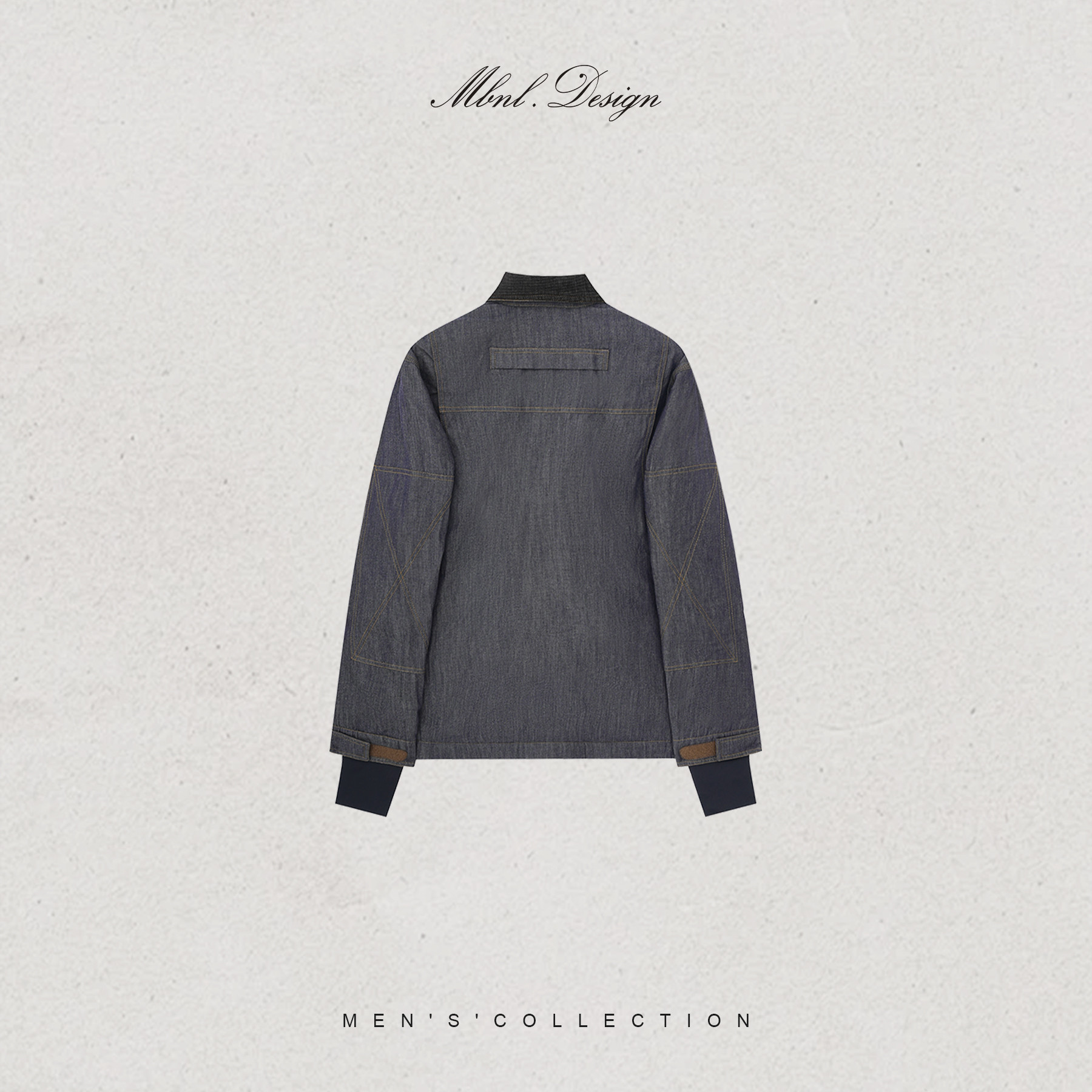 「M.K-Cowboy」秦磊男装90白鹅绒棉定纺牛仔羽绒服LL-WYR7056 C12商品图2