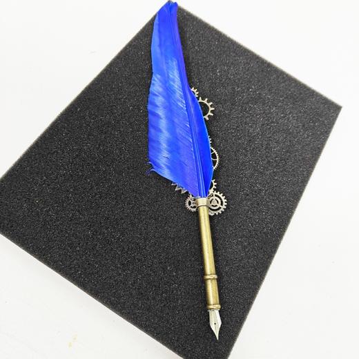 欧式复古羽毛钢笔礼盒机械蒸汽朋克蘸水克苏鲁羽毛笔套装伴手礼男女朋友生日礼物教师节学生毕业送老师 商品图1