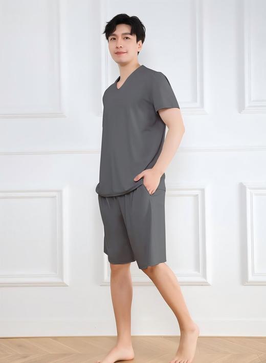 男浴服 曲水浴服冰凉丝有马睡衣沐里按摩沐外男士洗浴家居服兰亭 商品图1