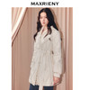 MAXRIENY肌理感菱形格纹x型系带收腰羽绒服25冬优雅通勤穿搭外套(货号:MF86DC508) 商品缩略图2