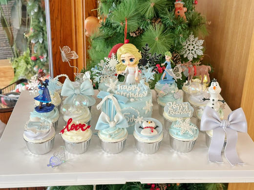 冰雪奇缘蛋糕组合,25人内 商品图2