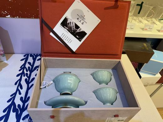 本土斋青瓷莲瓣茶具套装1壶2杯 商品图4