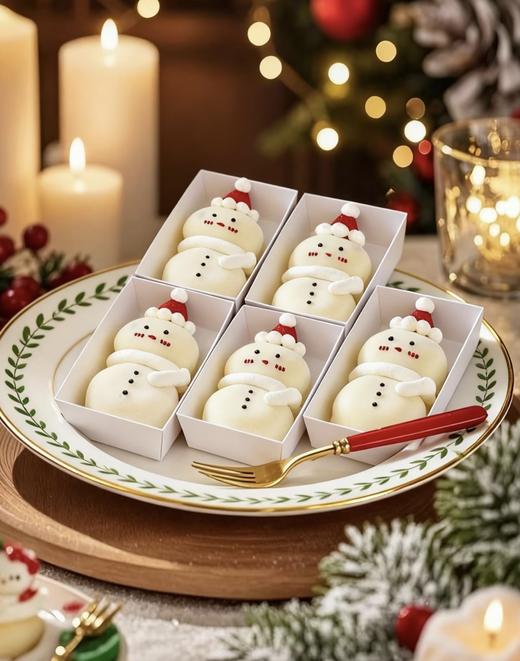☃️雪人墩墩 | 新年爆馅大福雪媚娘（1盒/2枚） 商品图1