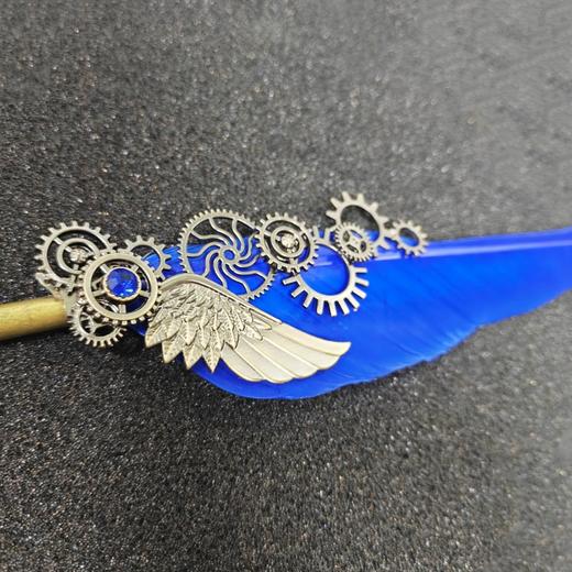 欧式复古羽毛钢笔礼盒机械蒸汽朋克蘸水克苏鲁羽毛笔套装伴手礼男女朋友生日礼物教师节学生毕业送老师 商品图3