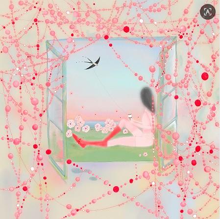 锦江丨捏泥巴巴丨风筝与线  复制画 商品图0