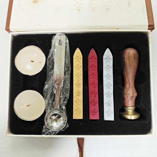 新年男孩女孩生日结婚礼物字母火漆章烤漆封印封口包装封蜡条印章 商品图4