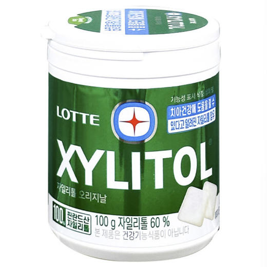 乐天木糖醇原味口香糖100g롯데 자일리톨 오리지날 츄잉껌 商品图0