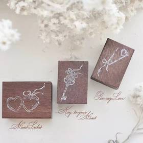 马来西亚 Jieyanow原创 A Love Story 手帐印章 木印章