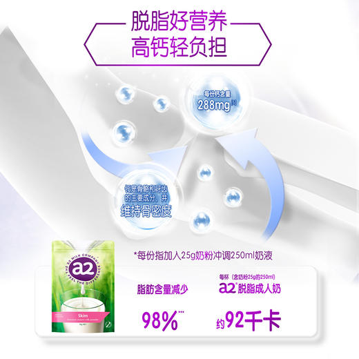A2 新西兰进口成人高钙全脂脱脂奶粉 商品图2