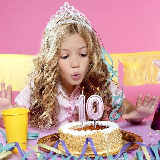 出口高品质 3D立体造型 数字生日蜡烛 无烟安全材质 蛋糕庆祝派对装饰 商品图3