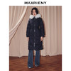 MAXRIENY商场同款简约廊形狐狸毛领长过膝羽绒服长款25冬鸭绒外套(货号:MF86DC510) 商品缩略图1