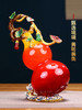 福禄如意琉璃葫芦摆件招财中式家居玄关客厅酒柜装饰乔迁新居礼品佛罗端斯-福禄如意摆件（红色）-YHD 商品缩略图4