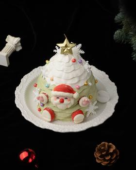 【口味蛋糕】抹茶圣诞塔