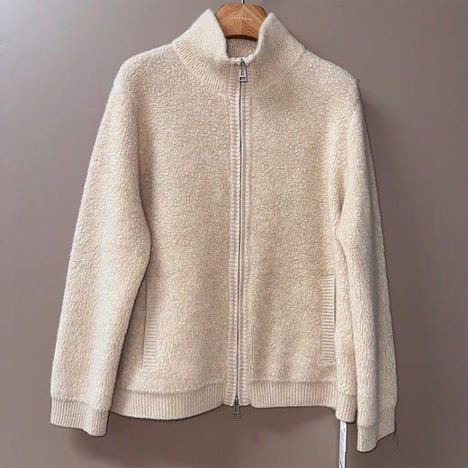 【预售7天】良木礼羊绒拉链开衫（2456F） 商品图0