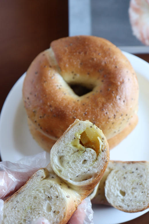 奇亚籽咖喱鸡肉贝果（孕妇慎点哟） 商品图1