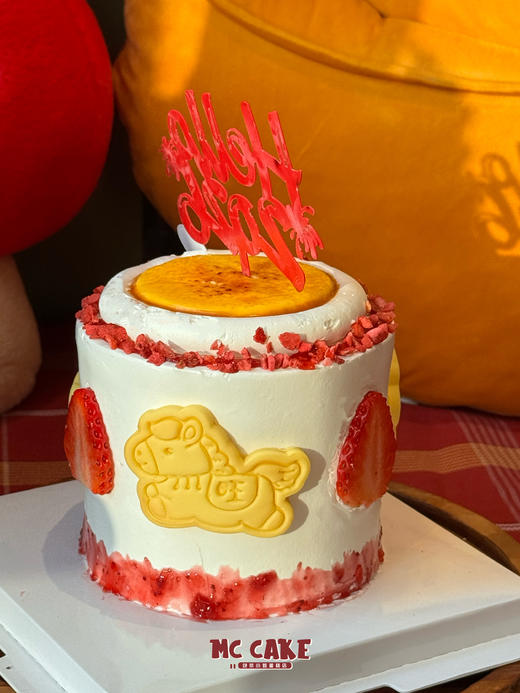 新年|草莓奶皮子【香草布蕾+可可戚风胚+奶皮子酸奶+鲜乳奶皮子+红颜草莓+草莓果酱】 商品图2