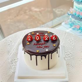 2026简约新年蛋糕
